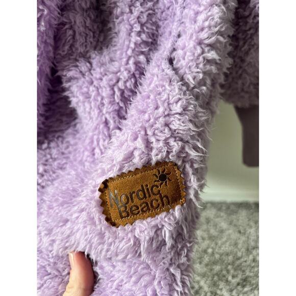 Nordic Beach purple fuzzy jacket one size - Picture 4 of 4